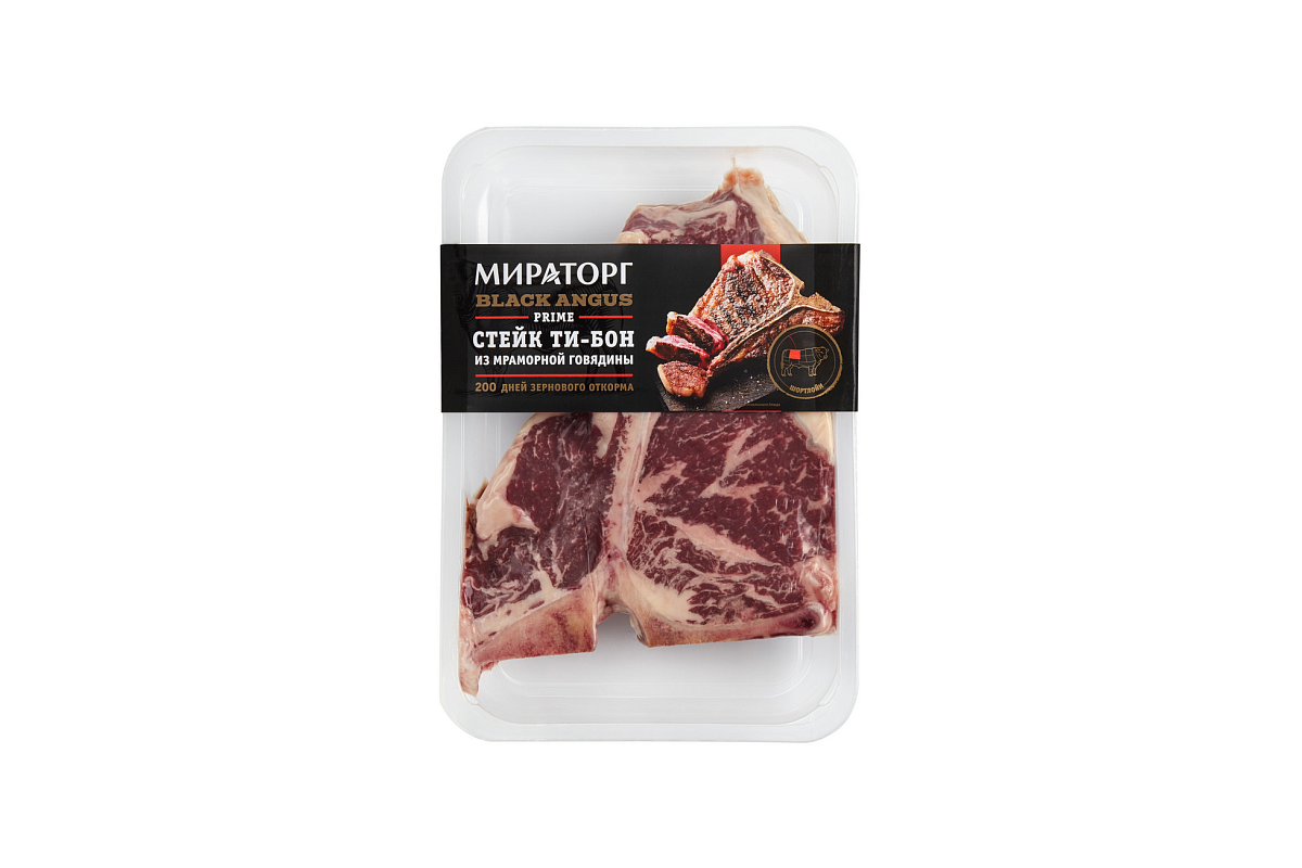Стейк «Ти-Бон» из мраморной говядины Black Angus